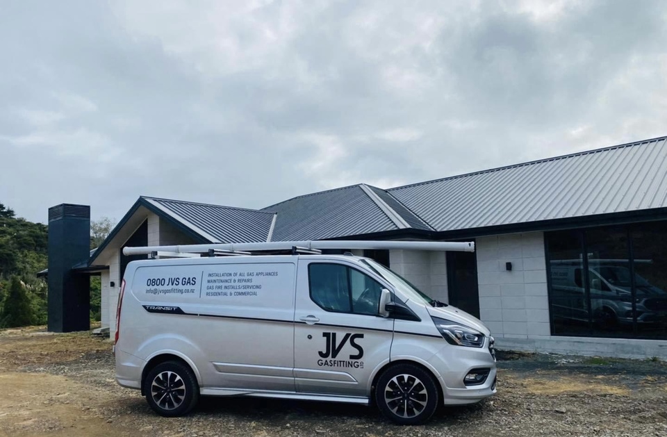 JVS Gasfitting van next to new build